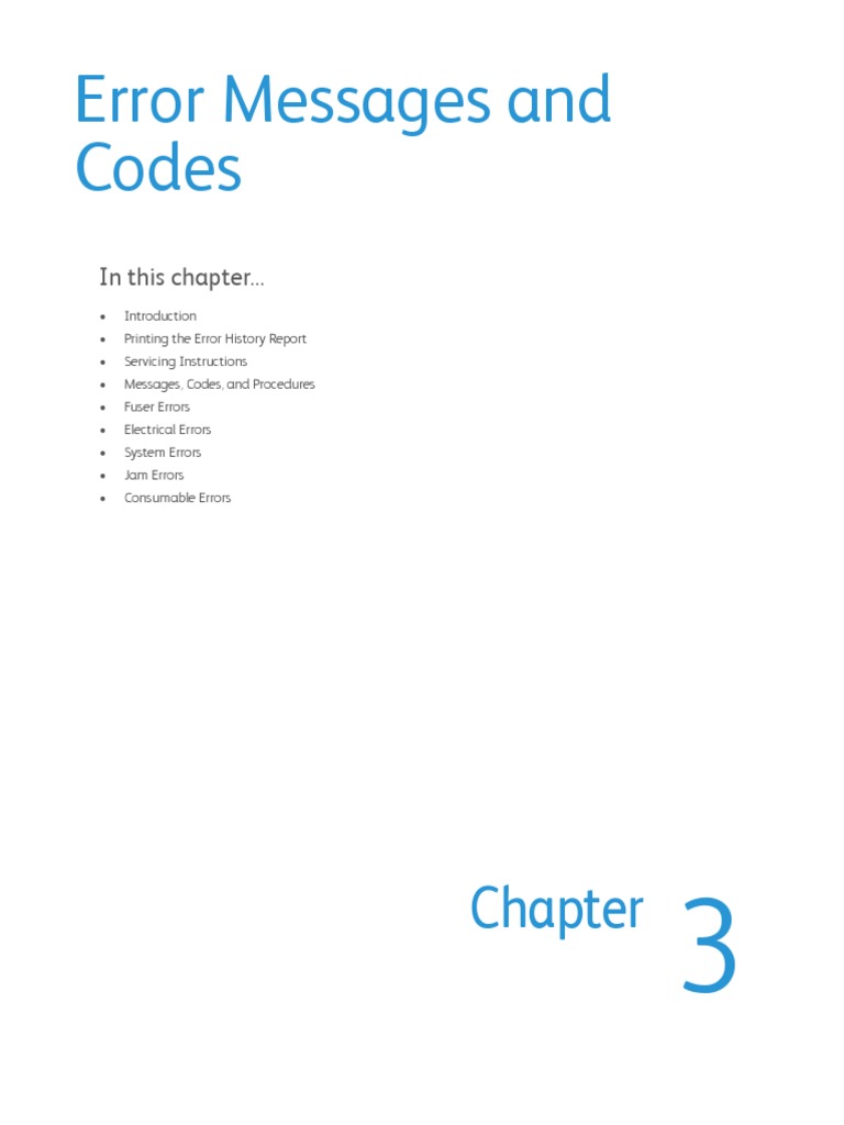 03 Errors 60006010 XEROX PDF Troubleshooting Electrical