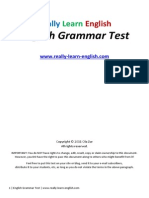 Free English Grammar Test for Download