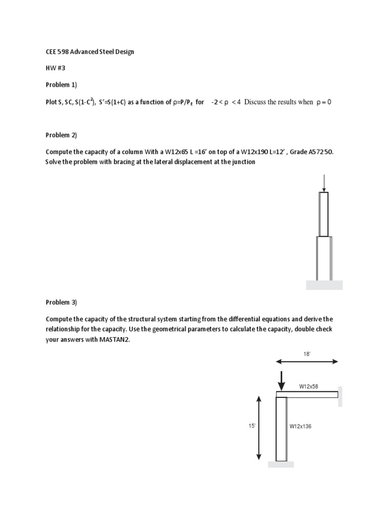 Advanced Steel Design: Elastic Buckling Analysis | PDF | Buckling | Column