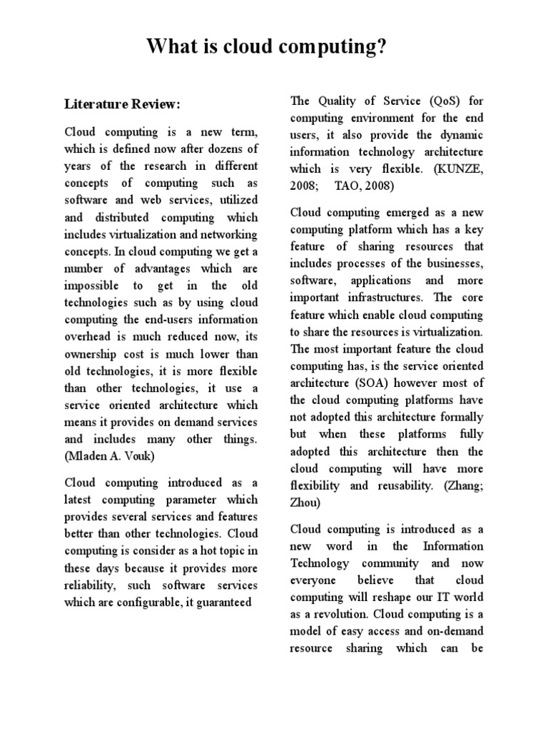 Literature review template picture