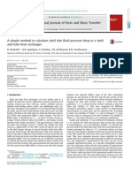 J.ijheATMASSTRANSFER.2015.01.068 a Simple Method to Calculate Shell Side Fluid Pressure Drop in a Shell and Tube Heat Exchanger