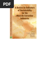 A Review on Indicators of Sustentability for the Minerals Extraction Industries