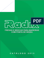 Radix Catalogo Frezas Madeira 2013