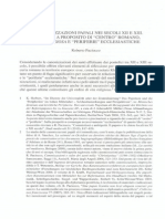 PACCIOCO, R. Le Canonizzazioni Papali Nei Secoli XII e XIII