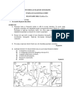 2010 Geografie Etapa Locala Clasa A X-A Olimpiada de Geografie 2010 Locala Clasa 10