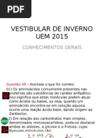 Vestibular de Inverno 2015 - Conhecimentos Gerais