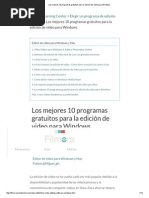 Download Los Mejores 10 Programas Gratuitos Para La Edicin de Video Para Windows by Julio Ramrez SN283883103 doc pdf