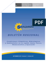 Noveno Boletin Regional Climatologico Setiembre 2015
