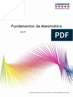 Aula 01 - Fundamentos da Matemática