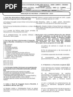 Avaliação 2 Bimestre 9