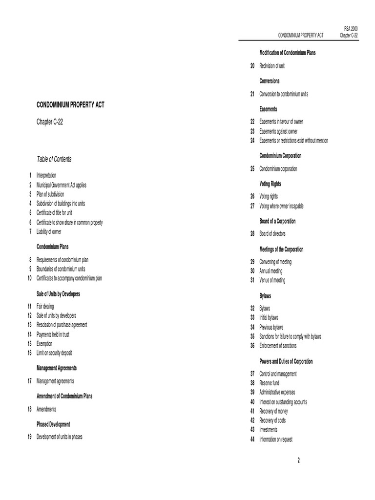 Condominium Property Act | PDF | Condominium | Easement