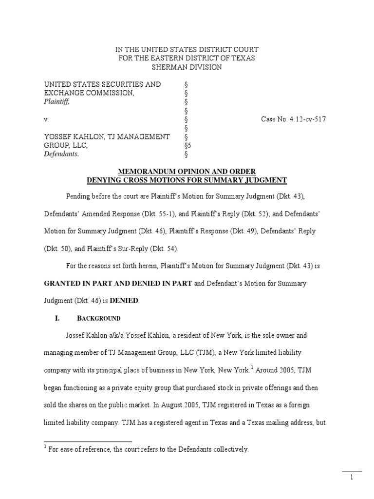 SEC v. Kahlon State Law Accredited Investor Exemption Download Free