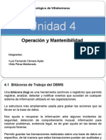 Bitácoras DBMS mantenibilidad