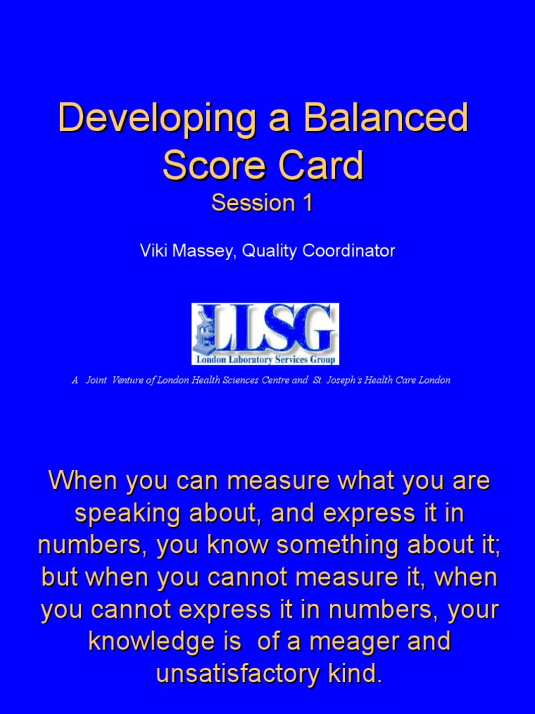 Balanced Scorecard Development Guide | PDF | Business