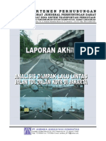 Lap Akhir Analisis Dampak Lalu Lintas Jalan Tol Dalam Kota Di Jakarta