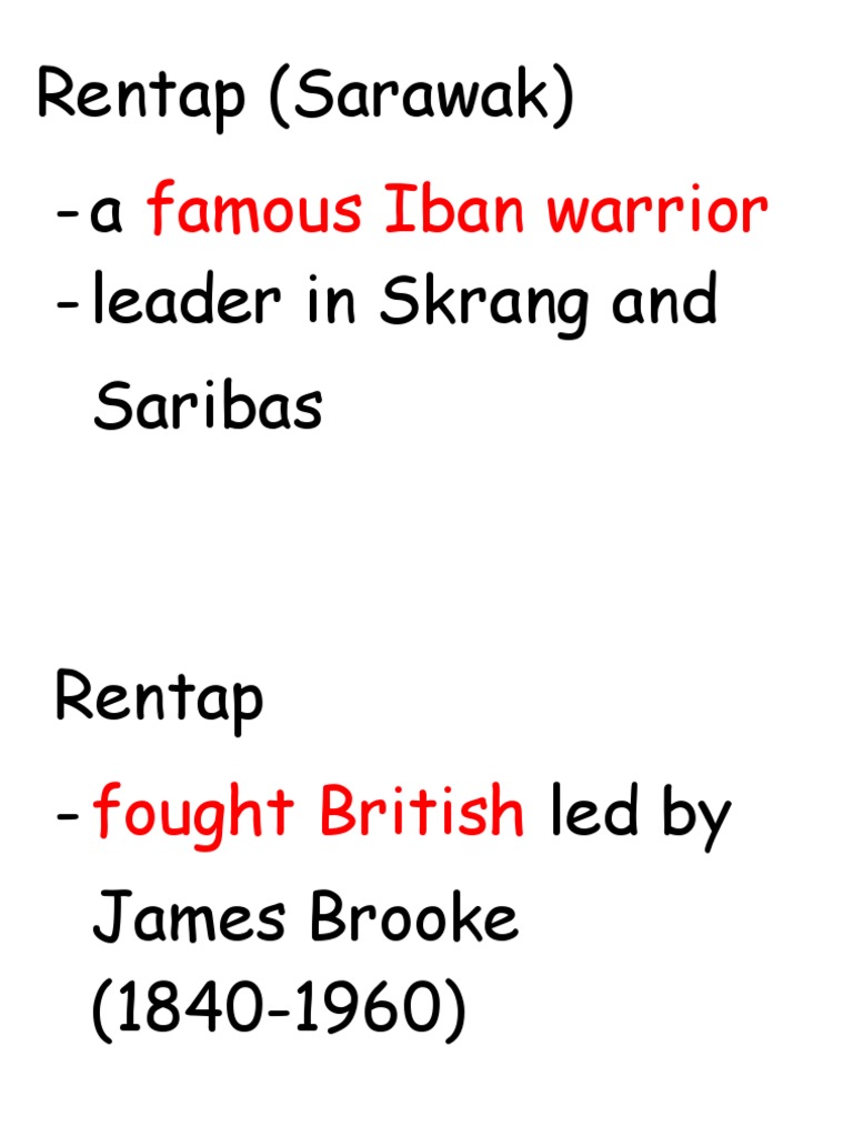 Rentap: Iban Warrior of Sarawak | PDF
