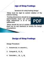 Design of Strap Footings