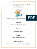 Cómo Hacer Una Evaluación Psicopedagógica