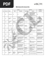 MBA Classic 2016 Session Plan