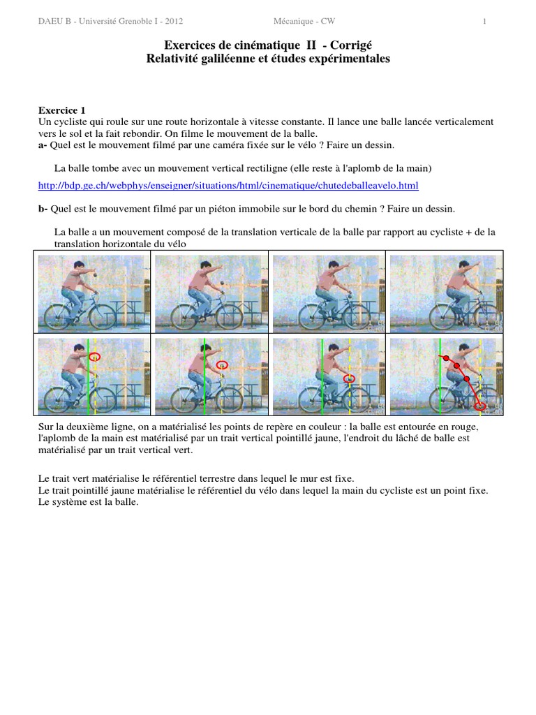 Exercices Corrigés Evaluation Mouvement Et Vitesse 6eme Pdf