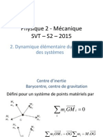 2. Dynamique Du Point Et Des Systèmes