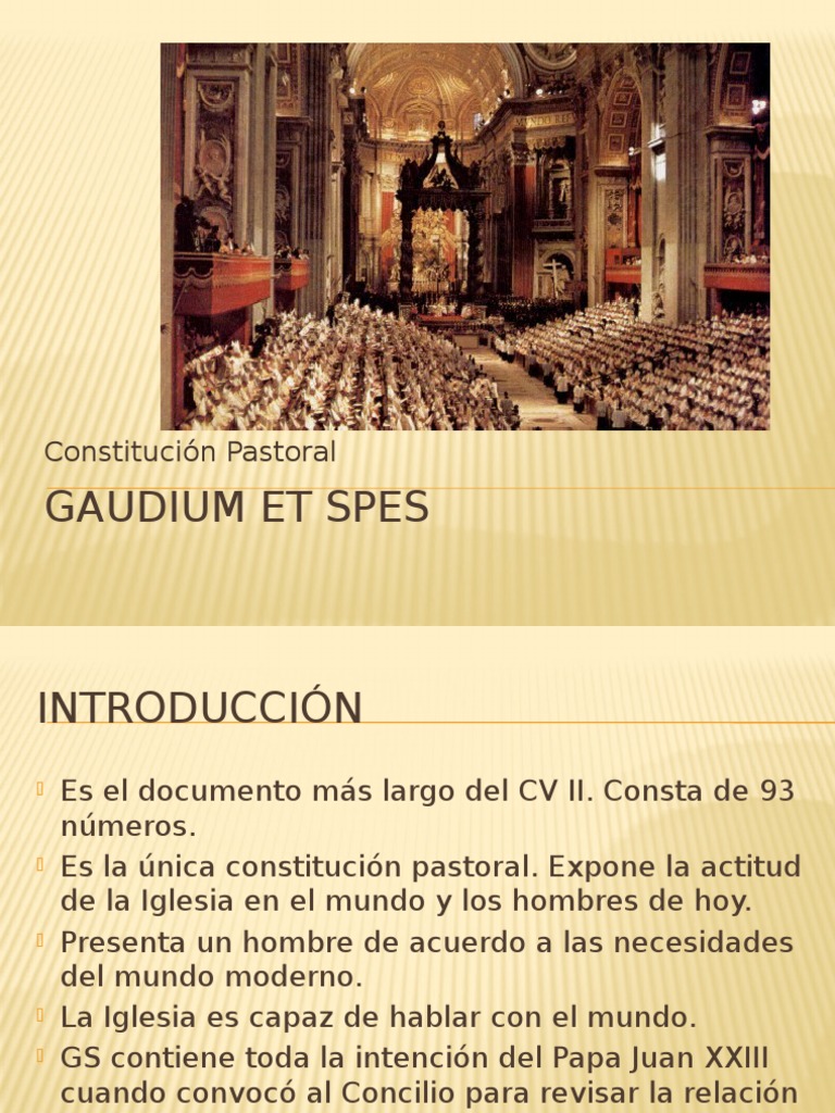 Catholic.net - Gaudium et Spes, para entenderla y reflexionarla