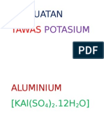 Pembuatan Tawas Potasium Aluminium
