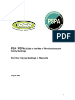 Photoluminescent Egress Markings Guide Exit Stairs Psa Pspa