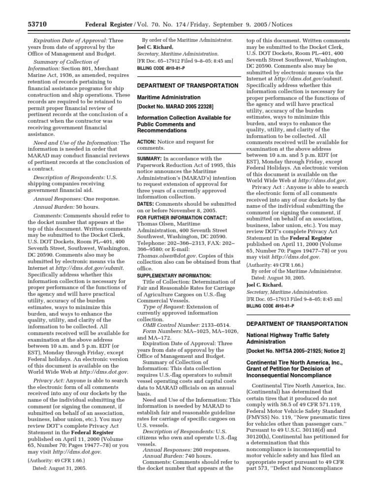 notice-motor-vehicle-safety-standards-exemption-petitions-etc