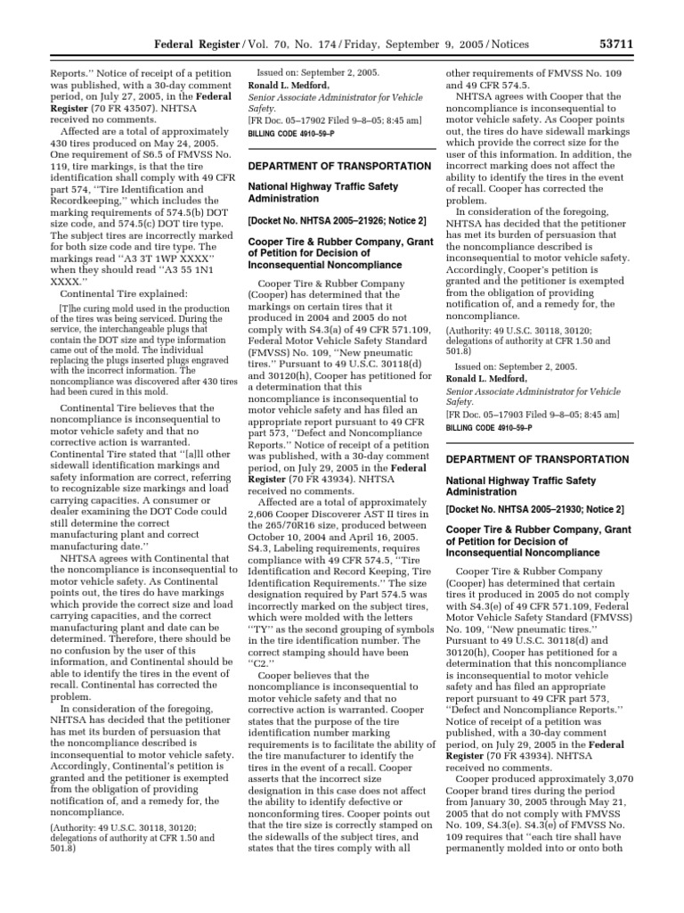 notice-motor-vehicle-safety-standards-exemption-petitions-etc