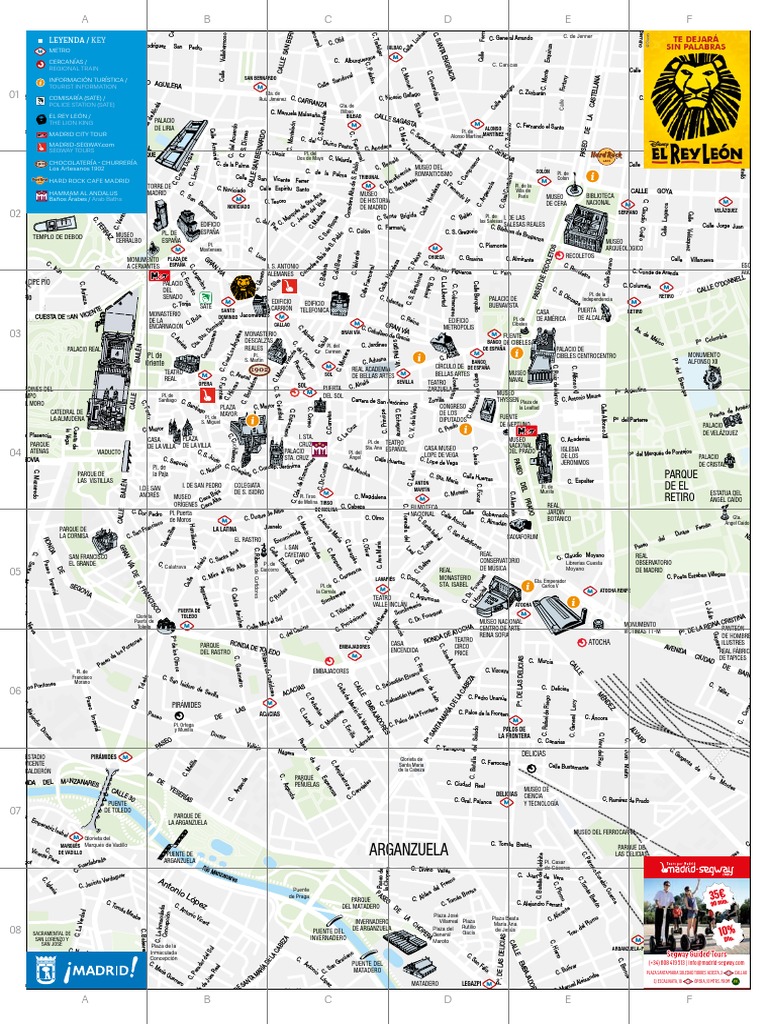 Mapa Turístico de Madrid | PDF | Madrid | España