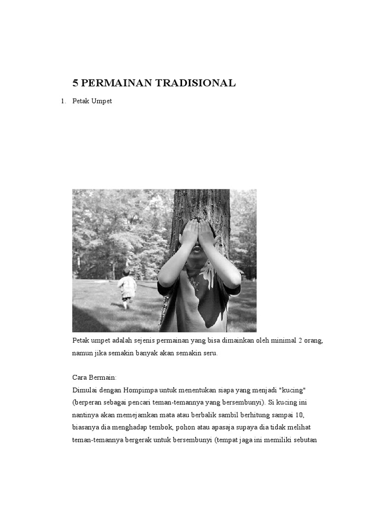 5 Permainan Tradisional Penjaskes Download Buku Permainan Tradisional Pdf 5 Permainan Tradisional Penjaskes - Download Buku Permainan Tradisional Pdf
