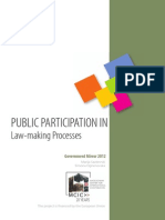Public Participation in Law Making Processes