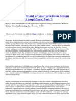 Getting The Best Out of Your Precision Design With Zero Drift Amplifiers Part 2