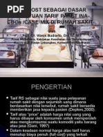 Download UNIT COST Sbg Dasar Penentuan TARIF RS-27 Maret 2013 by Handriyato Sukma SN283940353 doc pdf