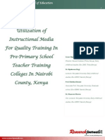 Utilization of Instructional Media For Quality Training