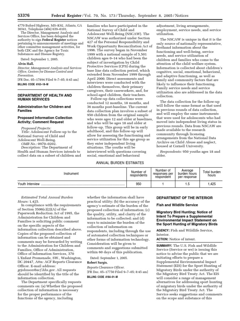 Adolescent Follow-up Survey Proposal | PDF | Indian Reservation | Hunting