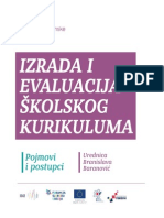 Izrada I Evaluacija Skolskog Kurikuluma - Pojmovi I Postupci