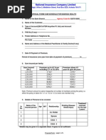 Bank of Baroda Health Insurance Form