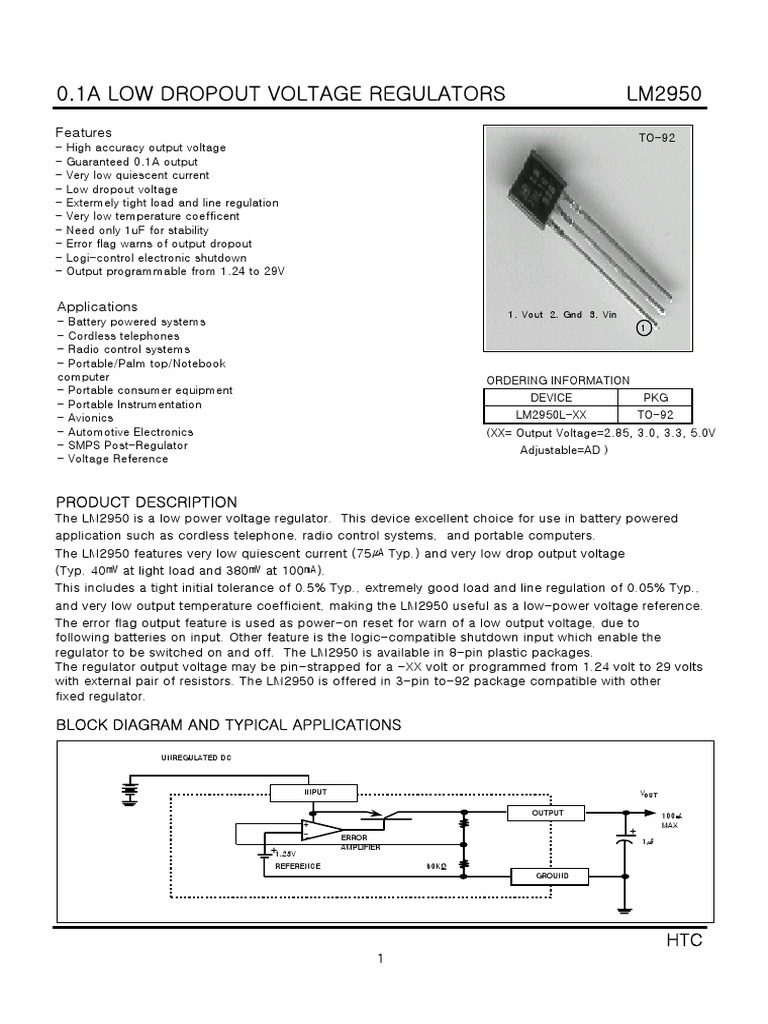LM2950 | Electric Power | Electrical Components