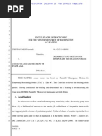 Download Mehta v DOS ORDER Denying Ps Mtn for TRO 10715 by R Andrew Free SN283960048 doc pdf