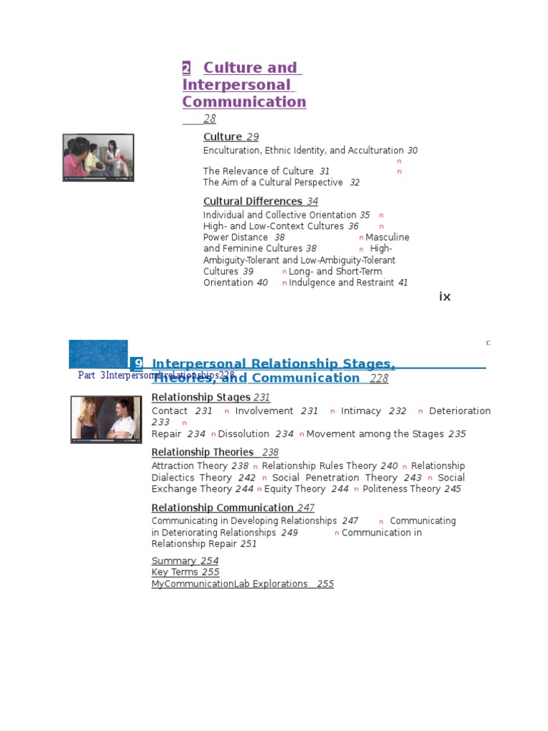 Culture and Interpersonal Communication | PDF