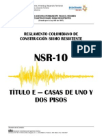 Titulo E Casas de Unos y Dos Pisos