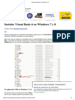 Instalar Visual Basic 6 en Windows 7 y 8
