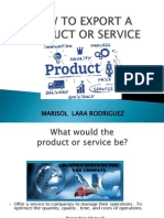 How To Export A Product or Service PDF