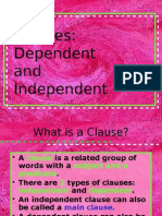January - Clauses - Dependent and Independent