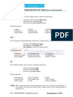 Intermediate Grammar 9.1: Prepositions - Prepositions of Time AT