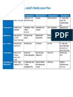 Ms. Leksell's Weekly Lesson Plans