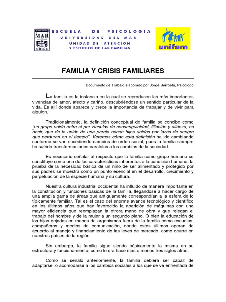 Crisis en la Familia Moderna | PDF