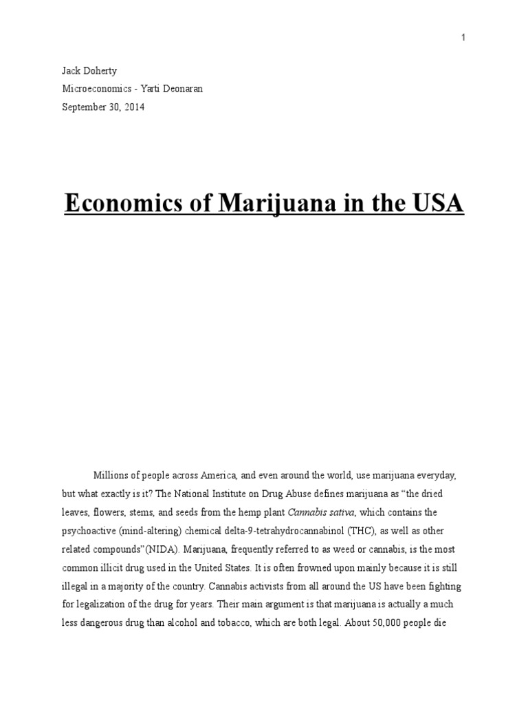 legalizing weed research paper